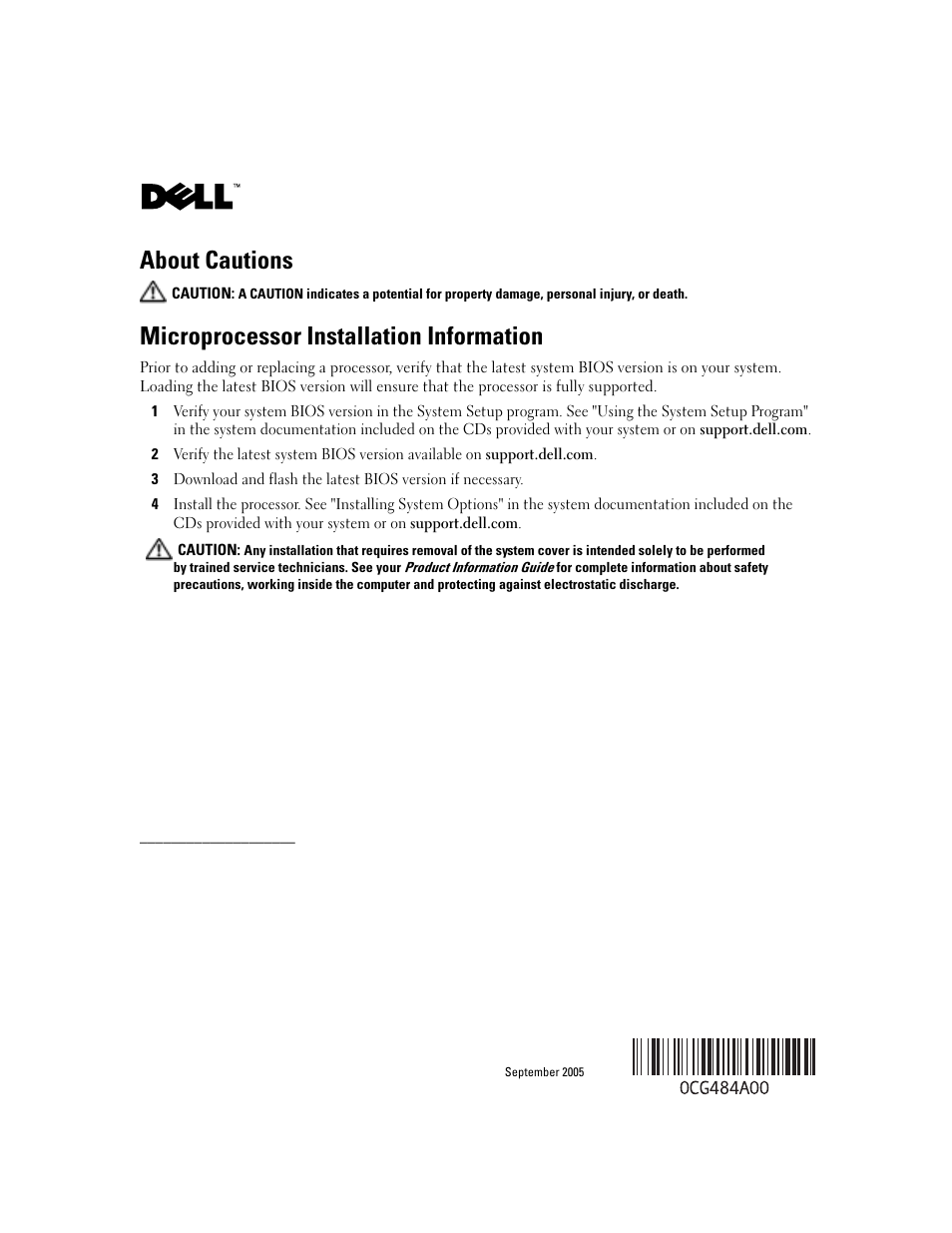 Dell PowerEdge SC 430 User Manual | 7 pages