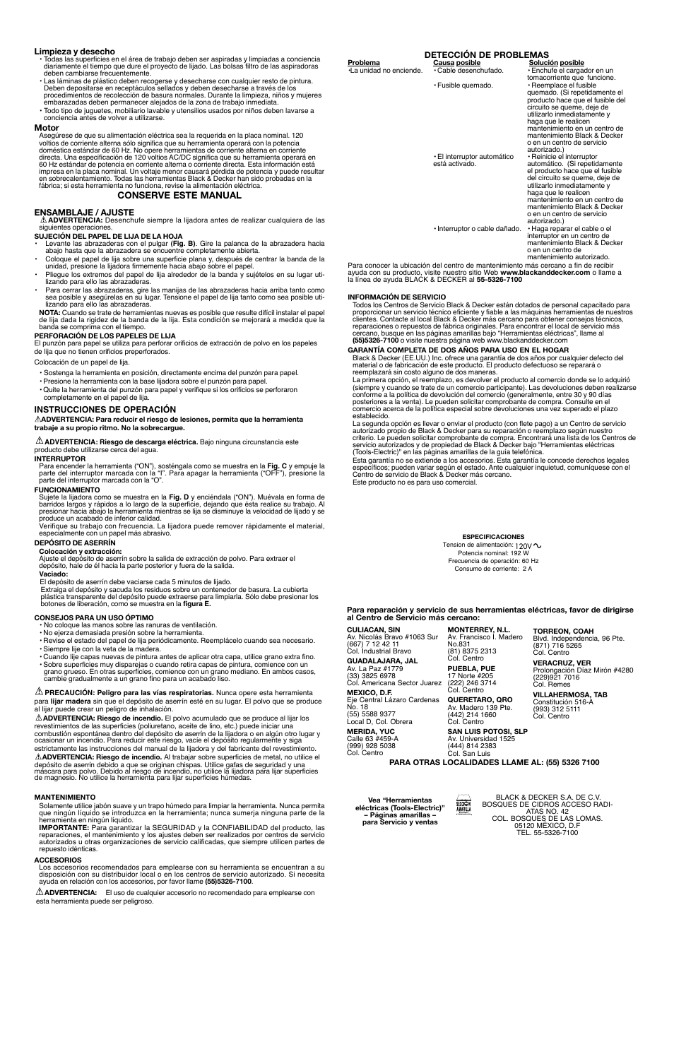 Black & Decker 90533144 User Manual | Page 6 / 6