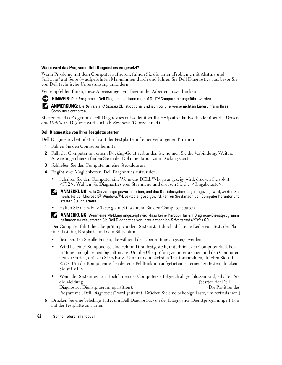 Dell Precision M65 User Manual | Page 62 / 114