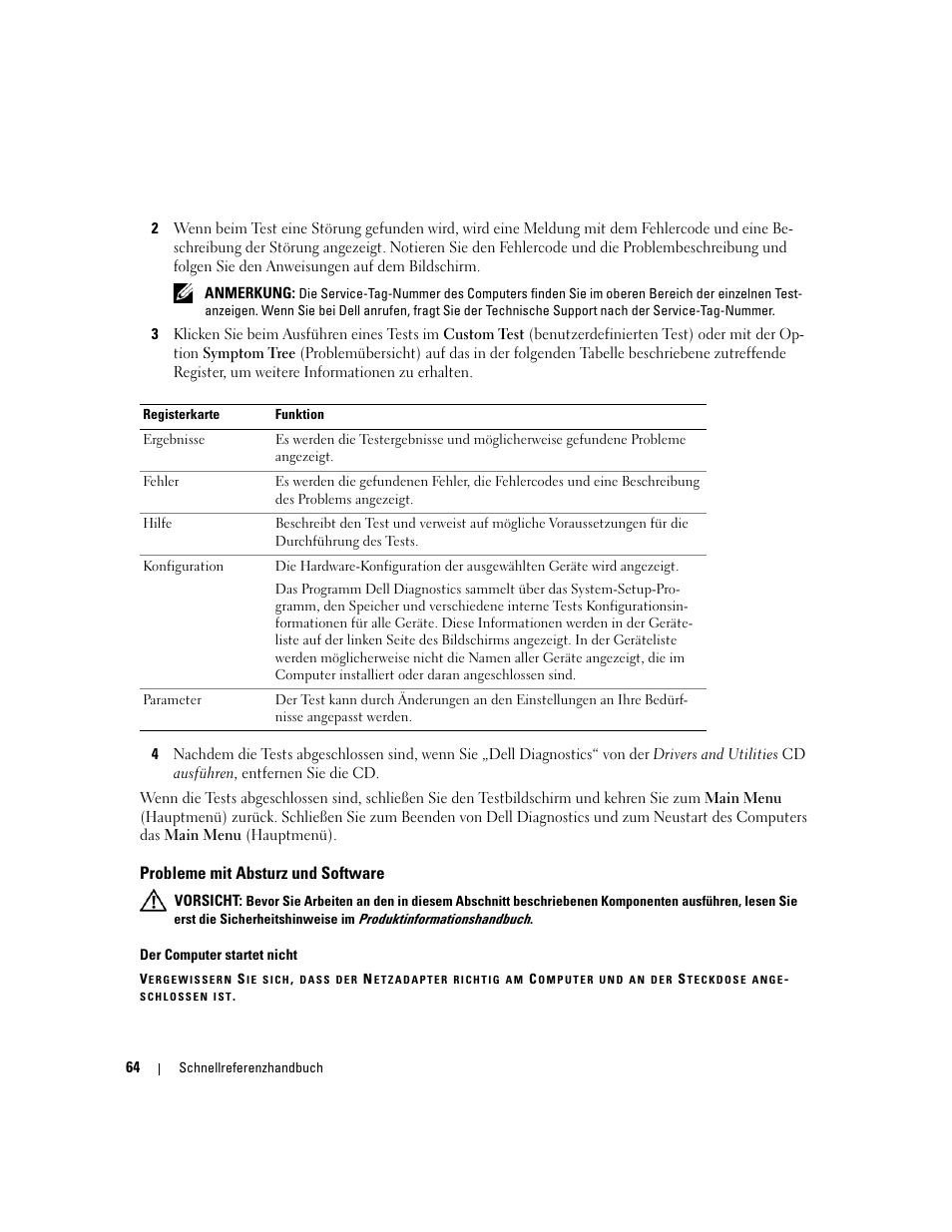 Probleme mit absturz und software | Dell Precision M65 User Manual | Page 64 / 114