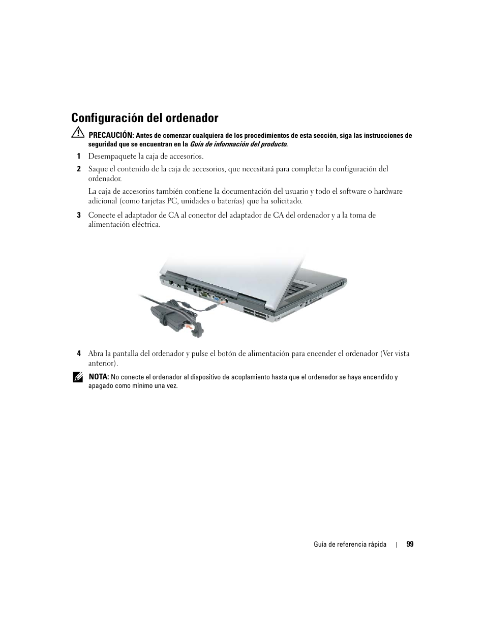 Configuración del ordenador | Dell Precision M65 User Manual | Page 99 / 114