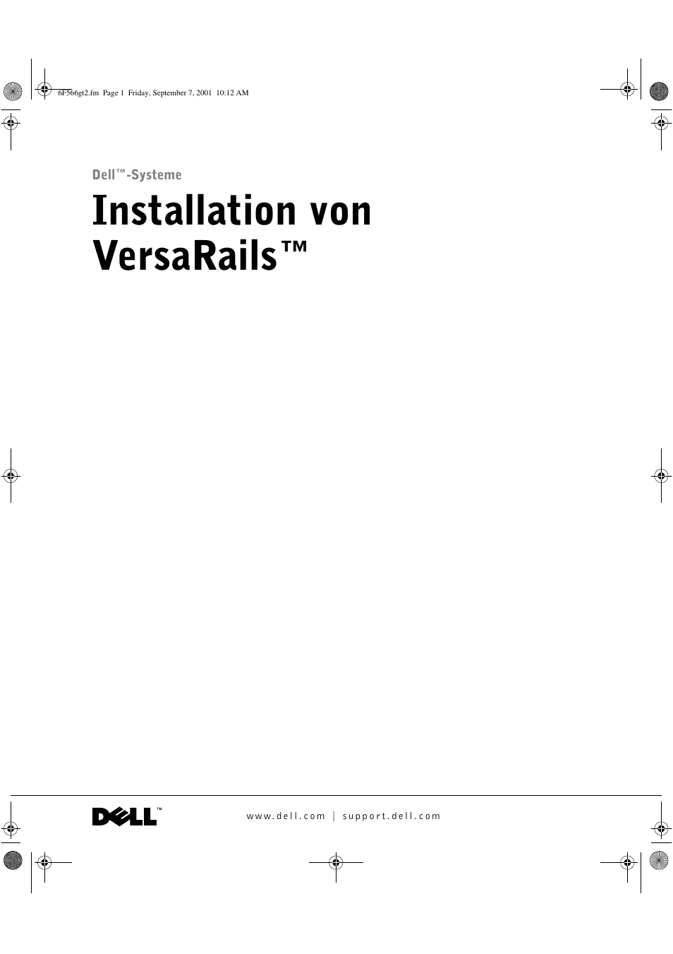 Installation von versarails | Dell PowerVault 136T LTO/SDLT (Tape Library) User Manual | Page 17 / 40