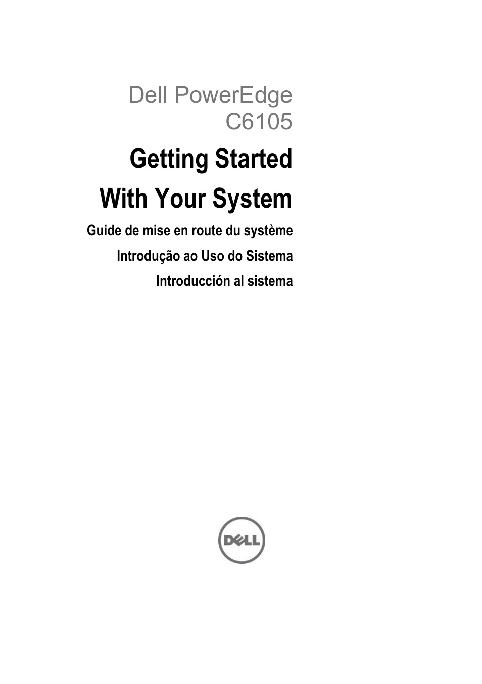 Dell POWEREDGE C6105 User Manual | 62 pages