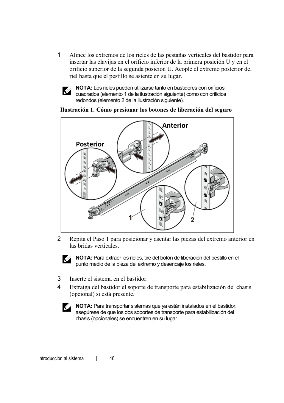 Posterior anterior | Dell POWEREDGE C6105 User Manual | Page 48 / 62