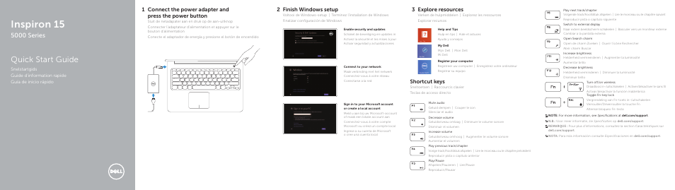 Dell Inspiron 15 (5542, Mid 2014) User Manual | 2 pages