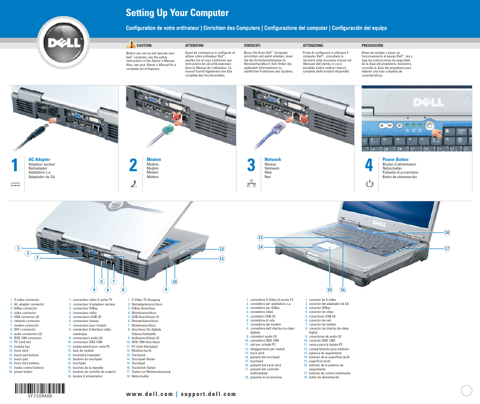 Dell Inspiron 9100 User Manual | 2 pages
