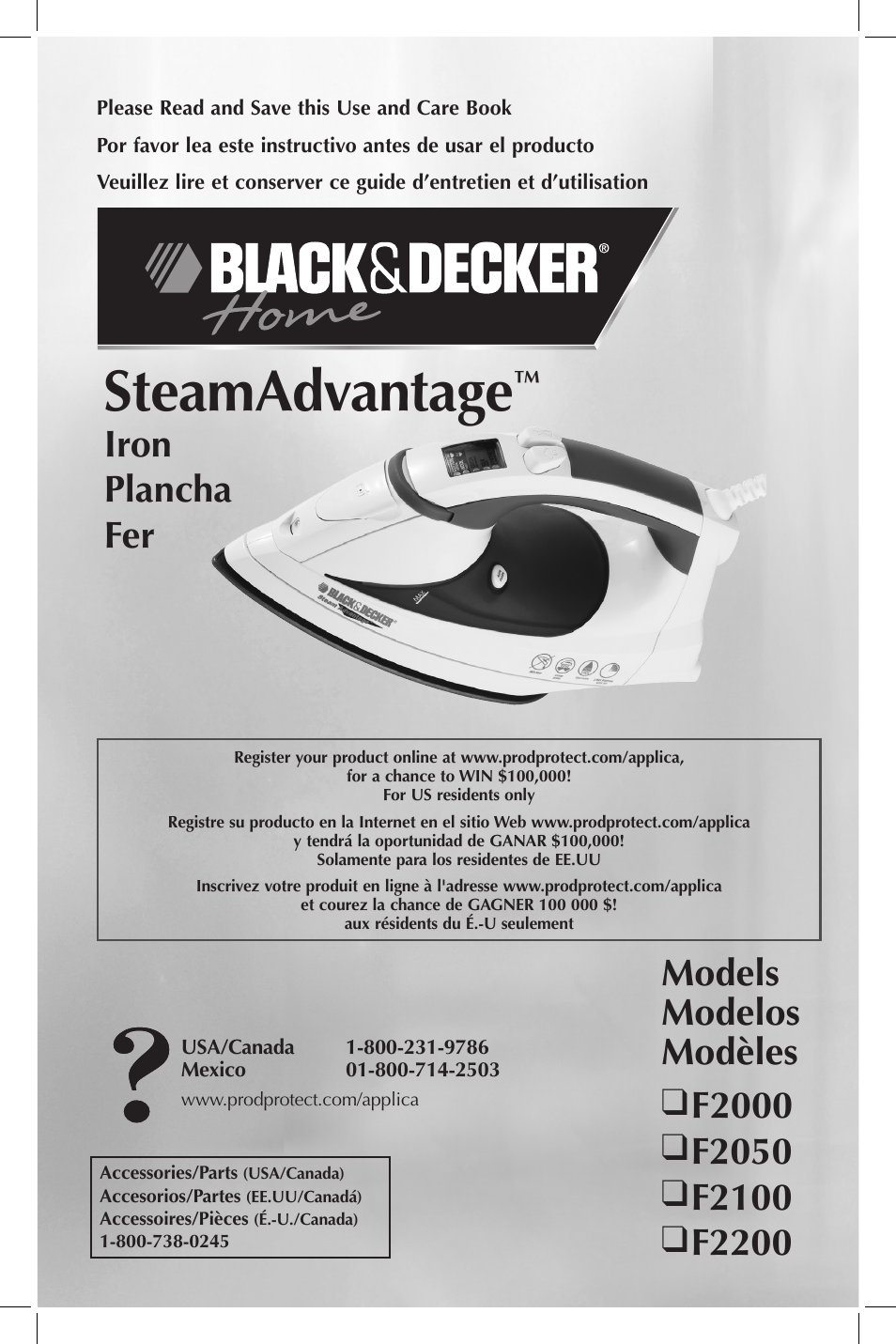 Black & Decker F2200 User Manual | 13 pages