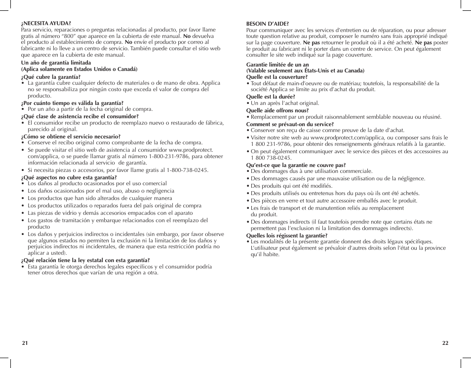 Black & Decker F2200 User Manual | Page 12 / 13