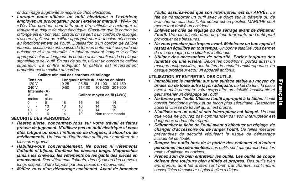 Français | Snap-On ET 1460 User Manual | Page 13 / 28
