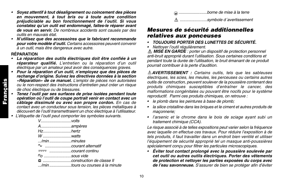 Français | Snap-On ET 1460 User Manual | Page 14 / 28