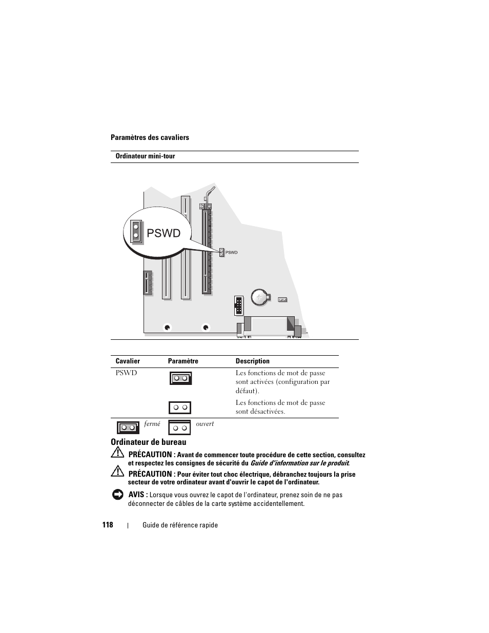 Ordinateur de bureau | Dell OptiPlex 740 User Manual | Page 118 / 230