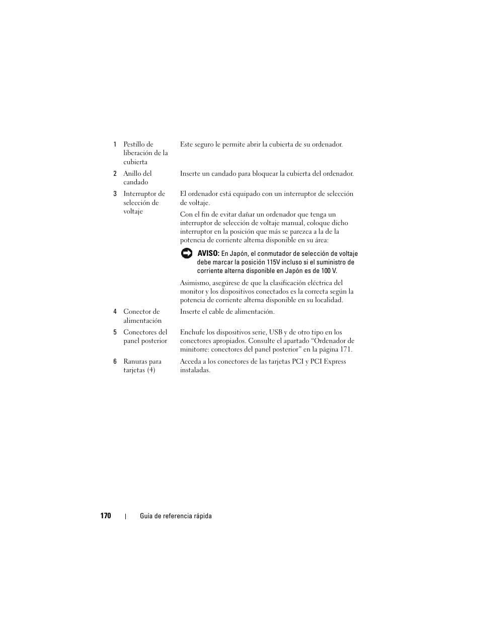 Dell OptiPlex 740 User Manual | Page 170 / 230