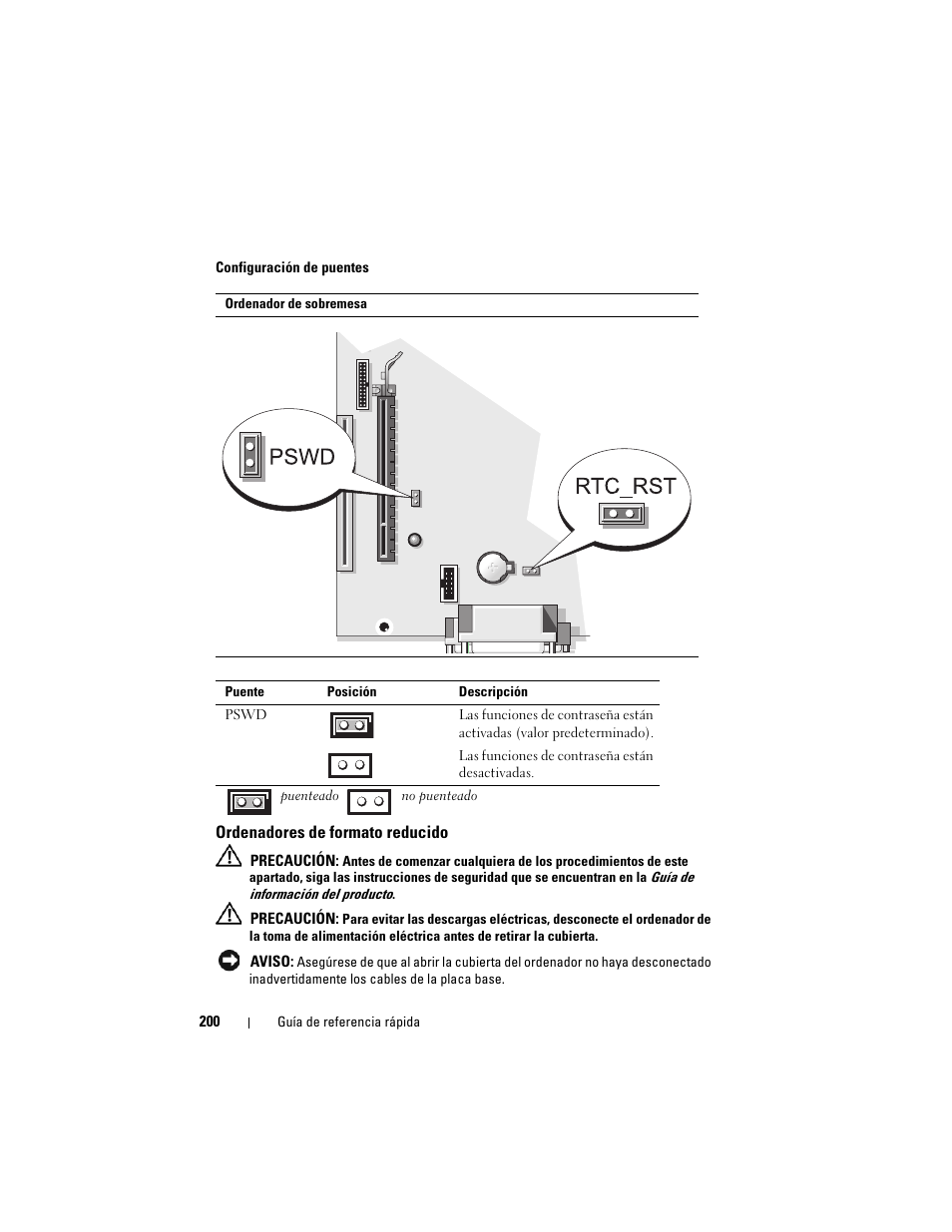 Ordenadores de formato reducido | Dell OptiPlex 740 User Manual | Page 200 / 230