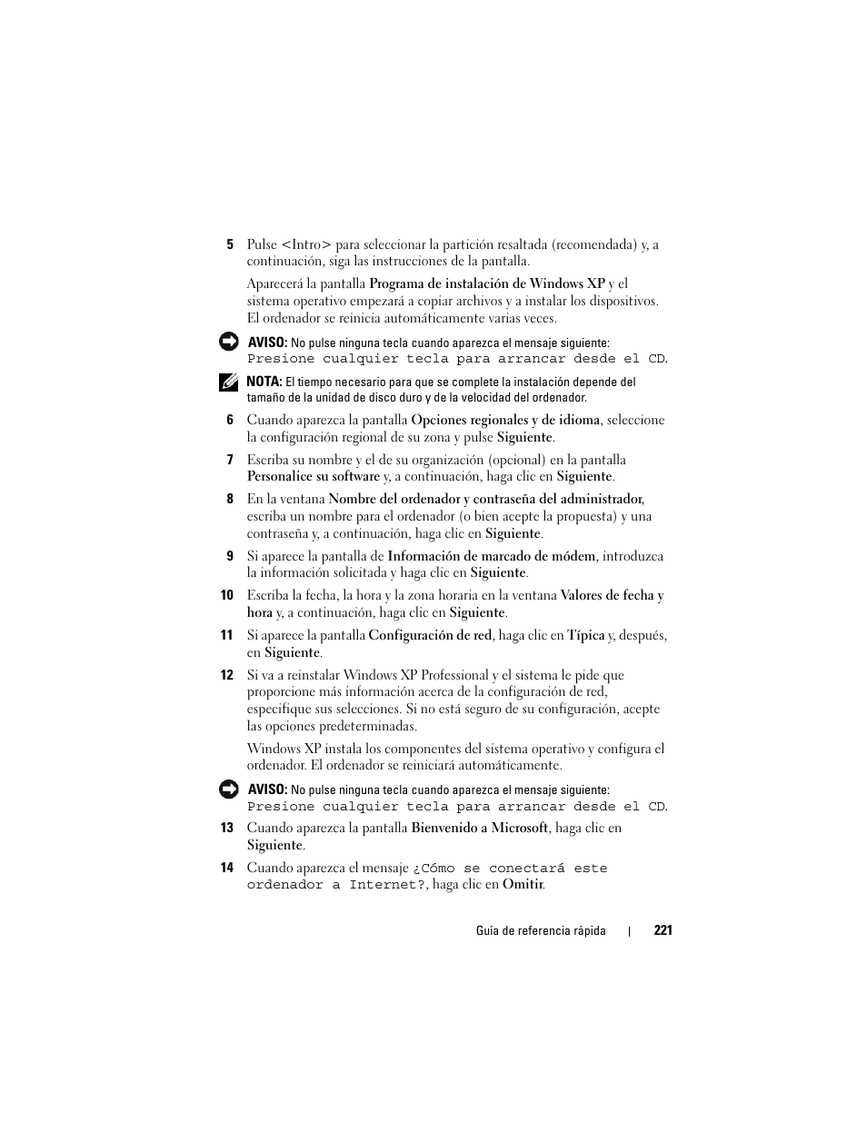 Dell OptiPlex 740 User Manual | Page 221 / 230