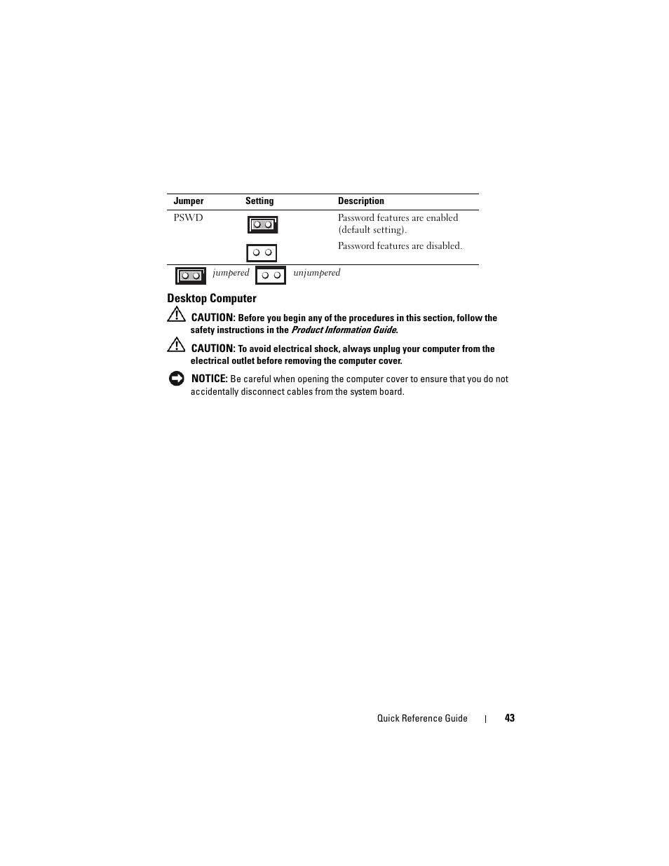 Desktop computer | Dell OptiPlex 740 User Manual | Page 43 / 230