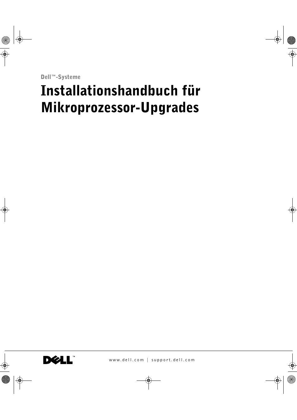 Installationshandbuch für mikroprozessor-upgrades | Dell PowerEdge 1750 User Manual | Page 23 / 56