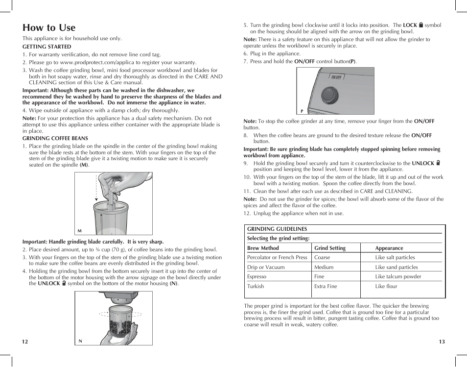 How to use | Black & Decker CG800 User Manual | Page 7 / 21