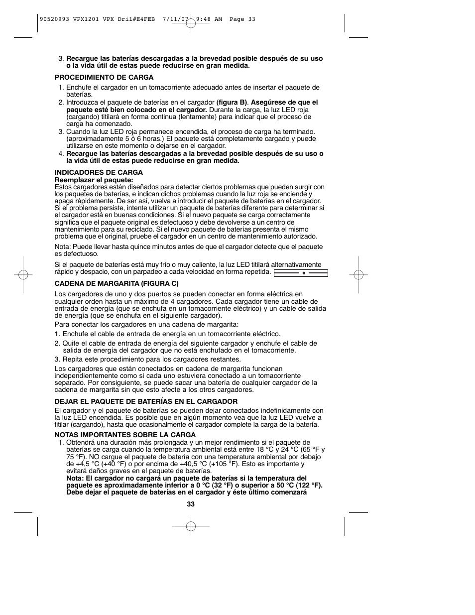 Black & Decker 1 VPX VPX1201 User Manual | Page 33 / 39
