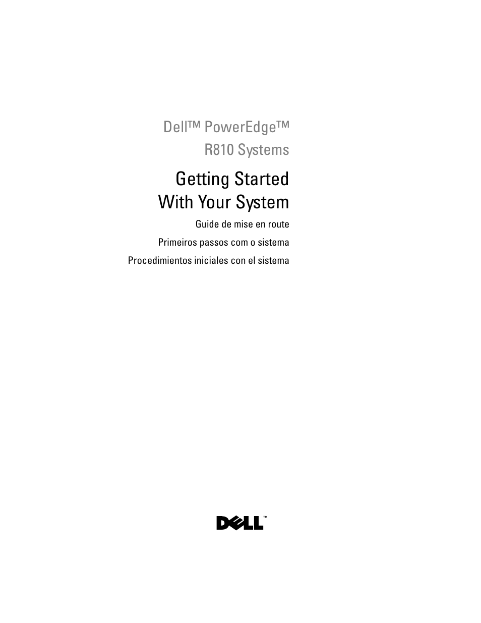 Dell PowerEdge R810 User Manual | 60 pages