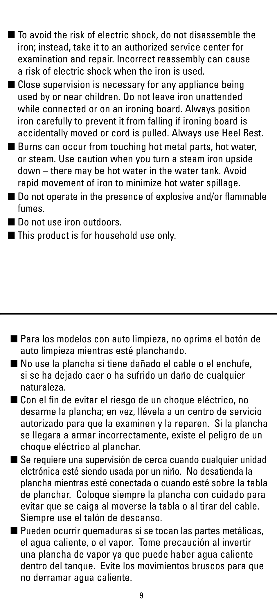 Black & Decker F550S User Manual | Page 9 / 12