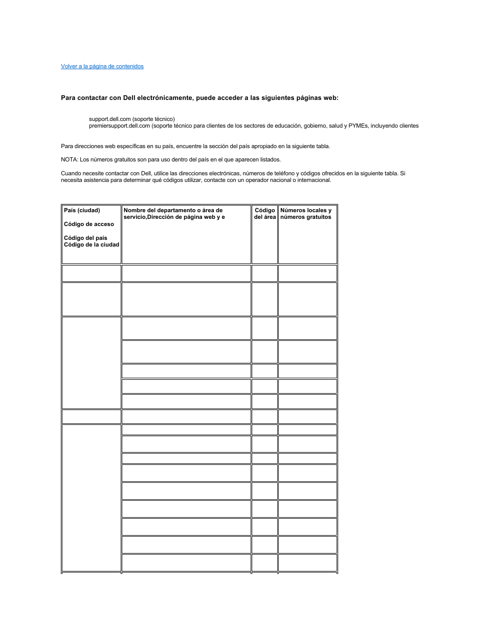 Contacte con dell | Dell Projector 2100MP User Manual | Page 6 / 39