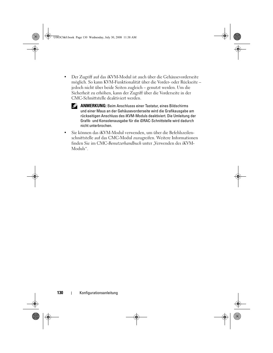 Dell PowerEdge M805 User Manual | Page 132 / 232