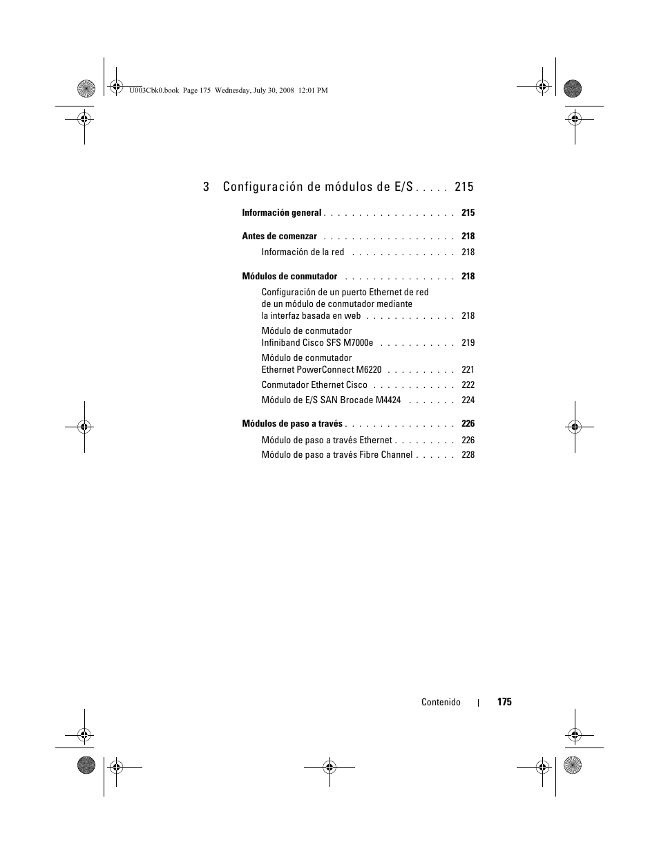 3configuración de módulos de e/s | Dell PowerEdge M805 User Manual | Page 177 / 232