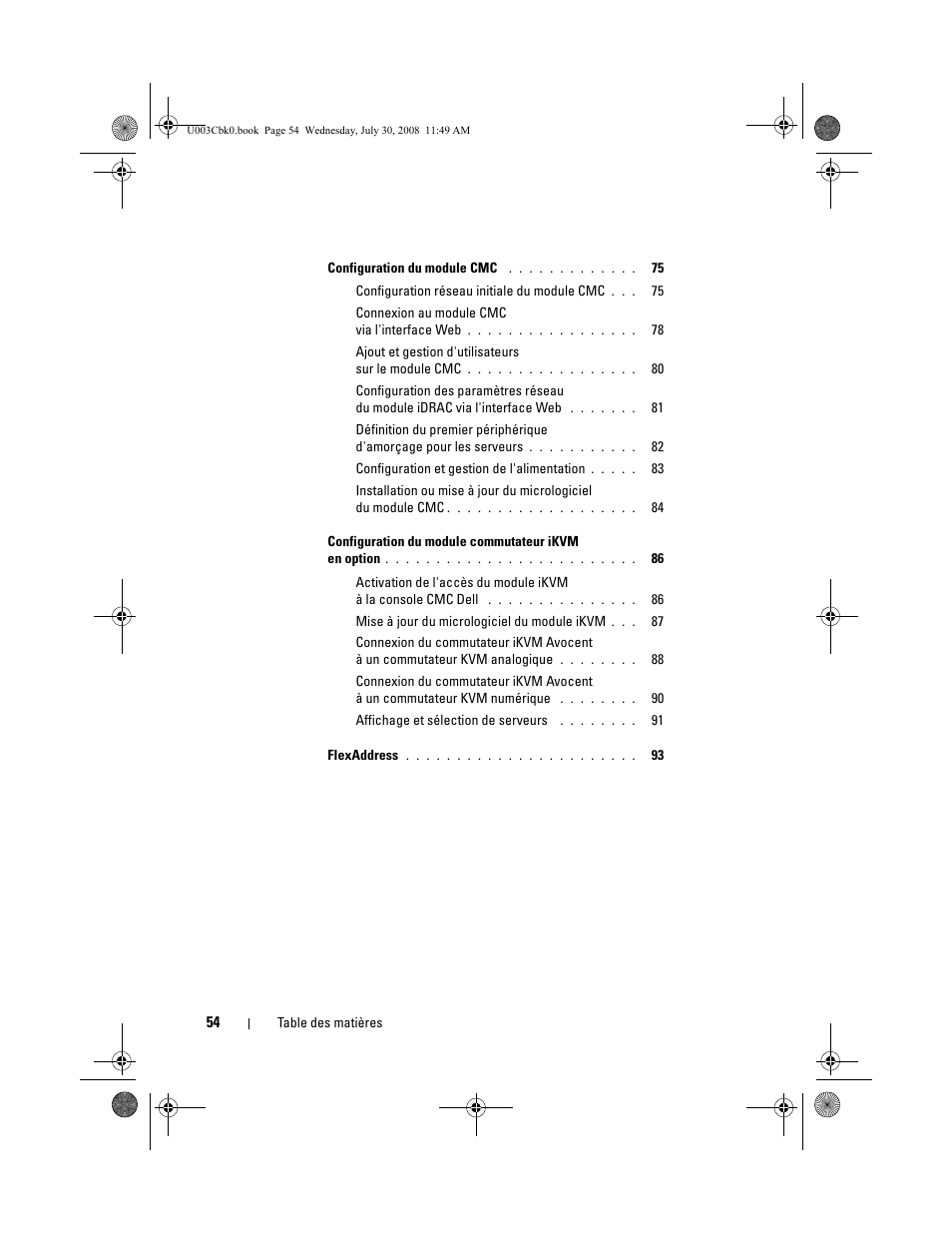 Dell PowerEdge M805 User Manual | Page 56 / 232