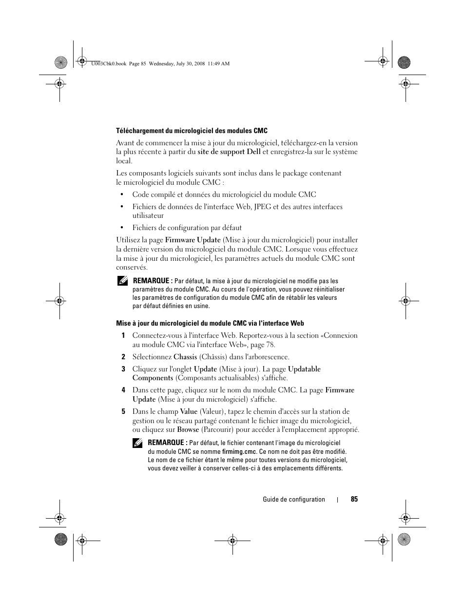 Dell PowerEdge M805 User Manual | Page 87 / 232