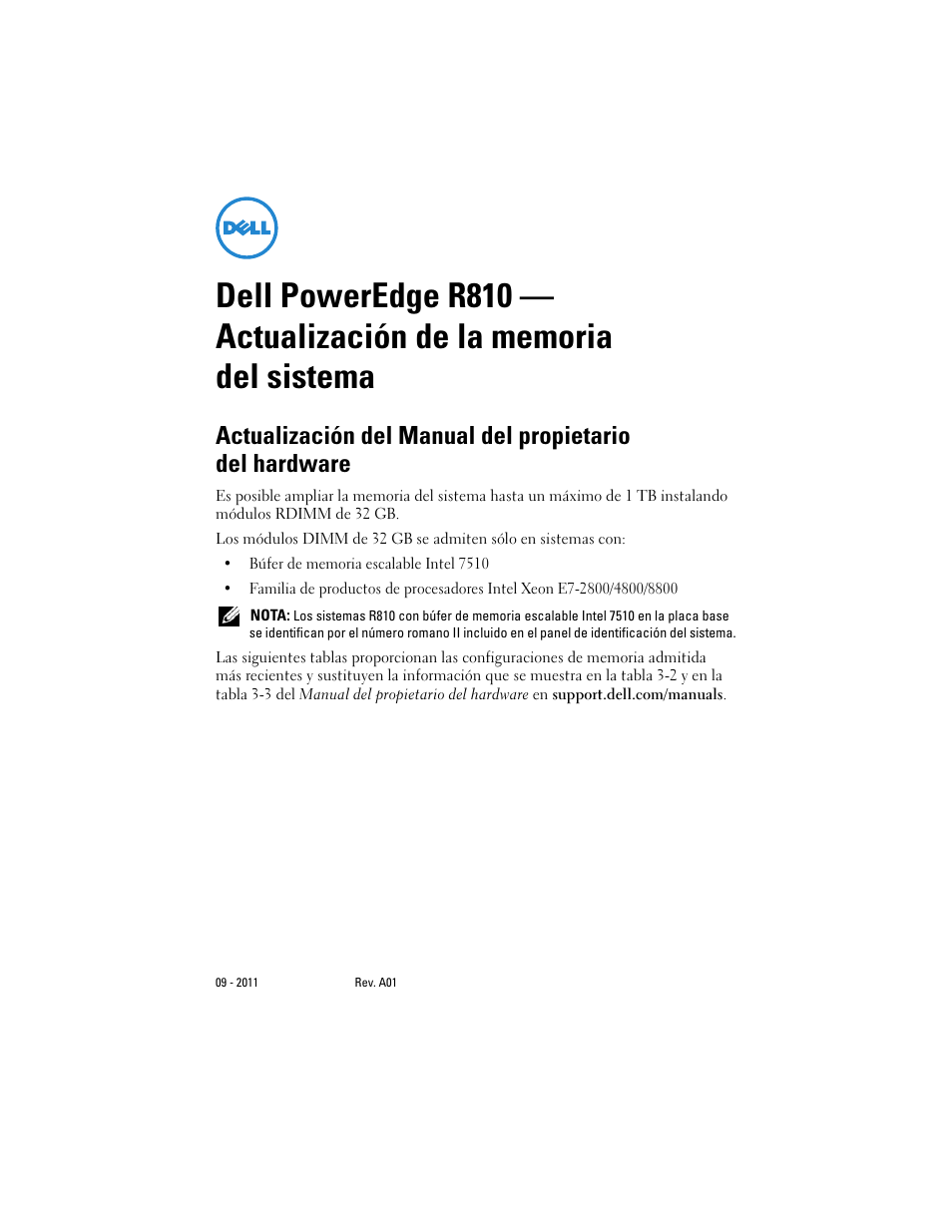 Dell PowerEdge R810 User Manual | Page 41 / 48