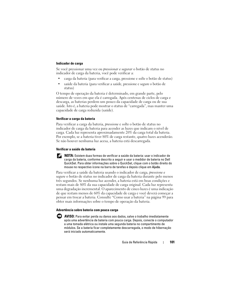 Dell Latitude D530 (Early 2008) User Manual | Page 101 / 154
