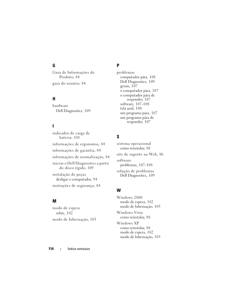Dell Latitude D530 (Early 2008) User Manual | Page 114 / 154