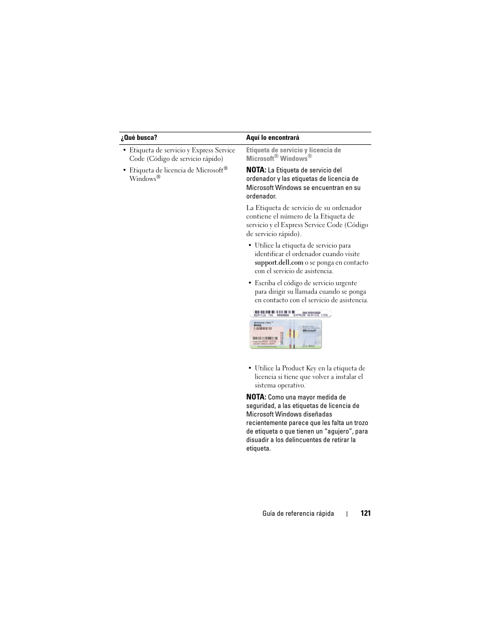 Dell Latitude D530 (Early 2008) User Manual | Page 121 / 154