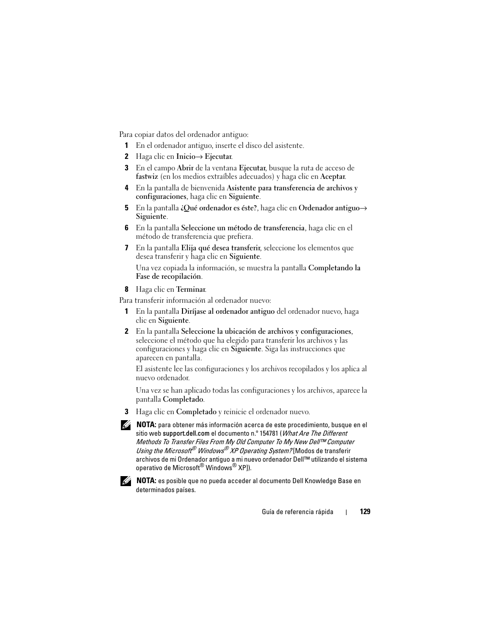 Dell Latitude D530 (Early 2008) User Manual | Page 129 / 154