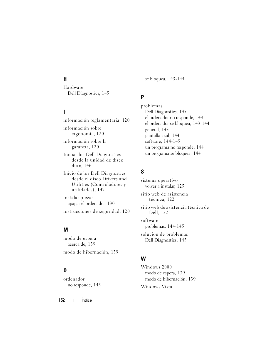 Dell Latitude D530 (Early 2008) User Manual | Page 152 / 154