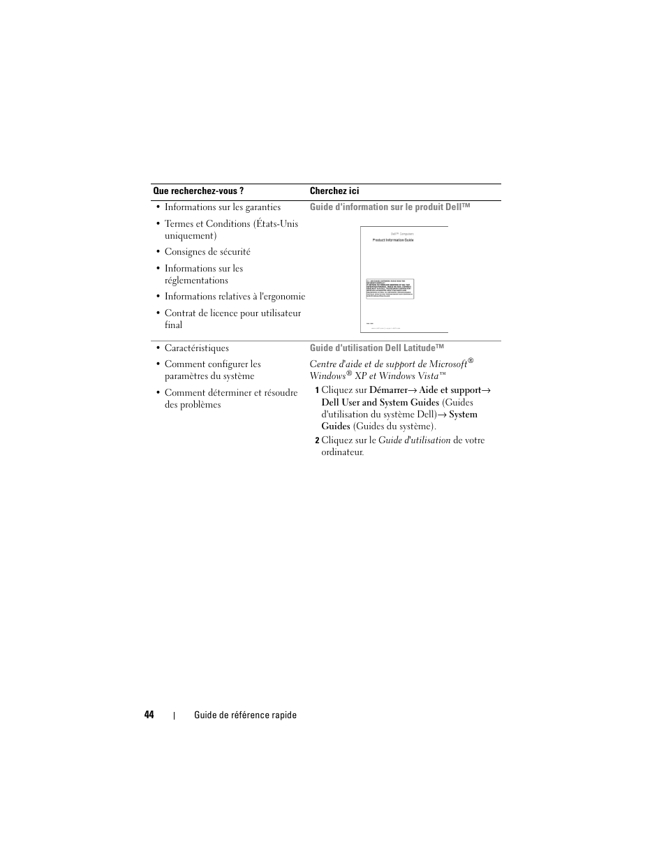 Dell Latitude D530 (Early 2008) User Manual | Page 44 / 154