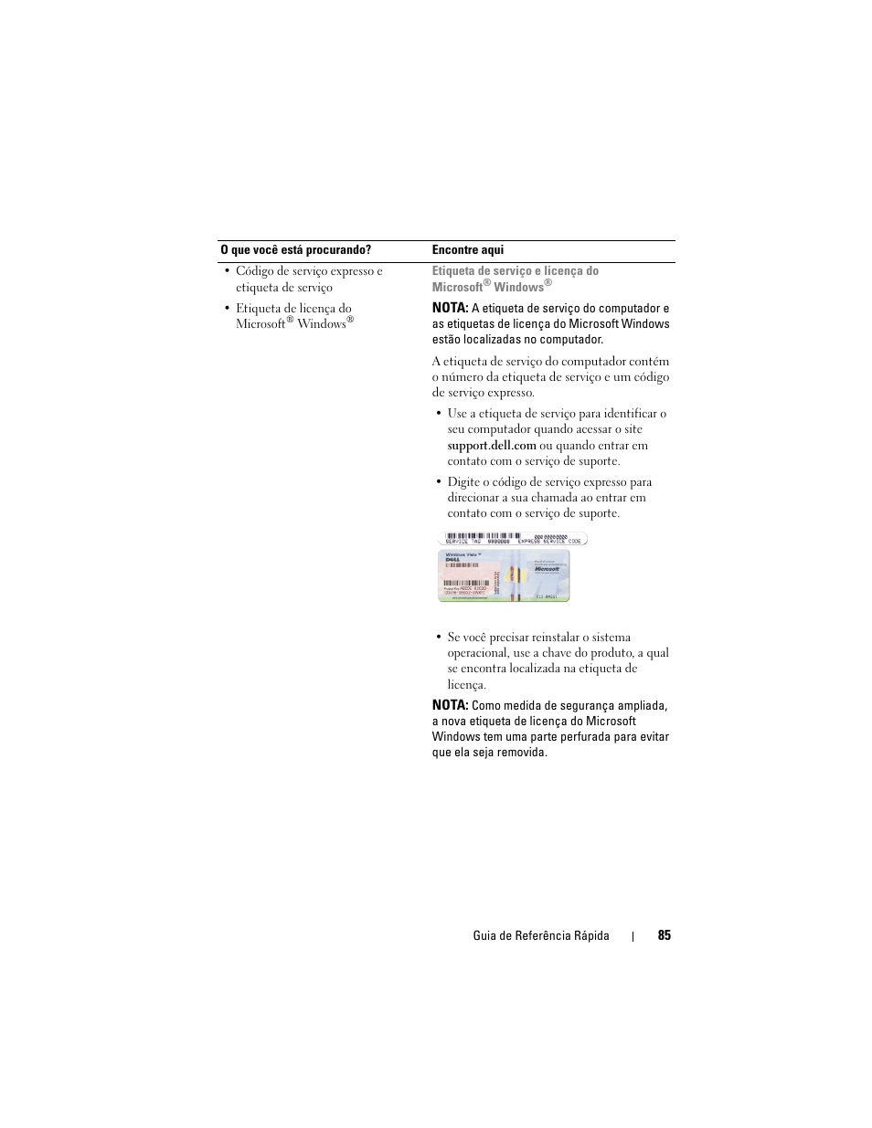 Dell Latitude D530 (Early 2008) User Manual | Page 85 / 154