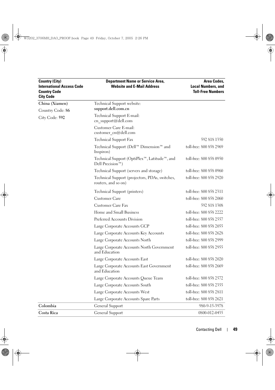Dell LCD TV W3202MJ User Manual | Page 49 / 204