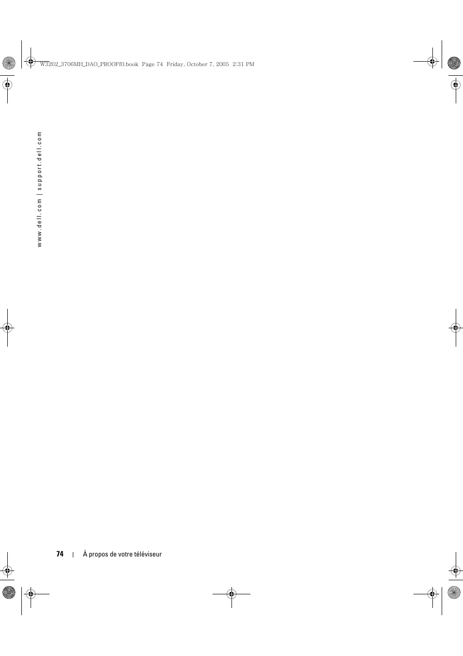 Dell LCD TV W3202MJ User Manual | Page 74 / 204