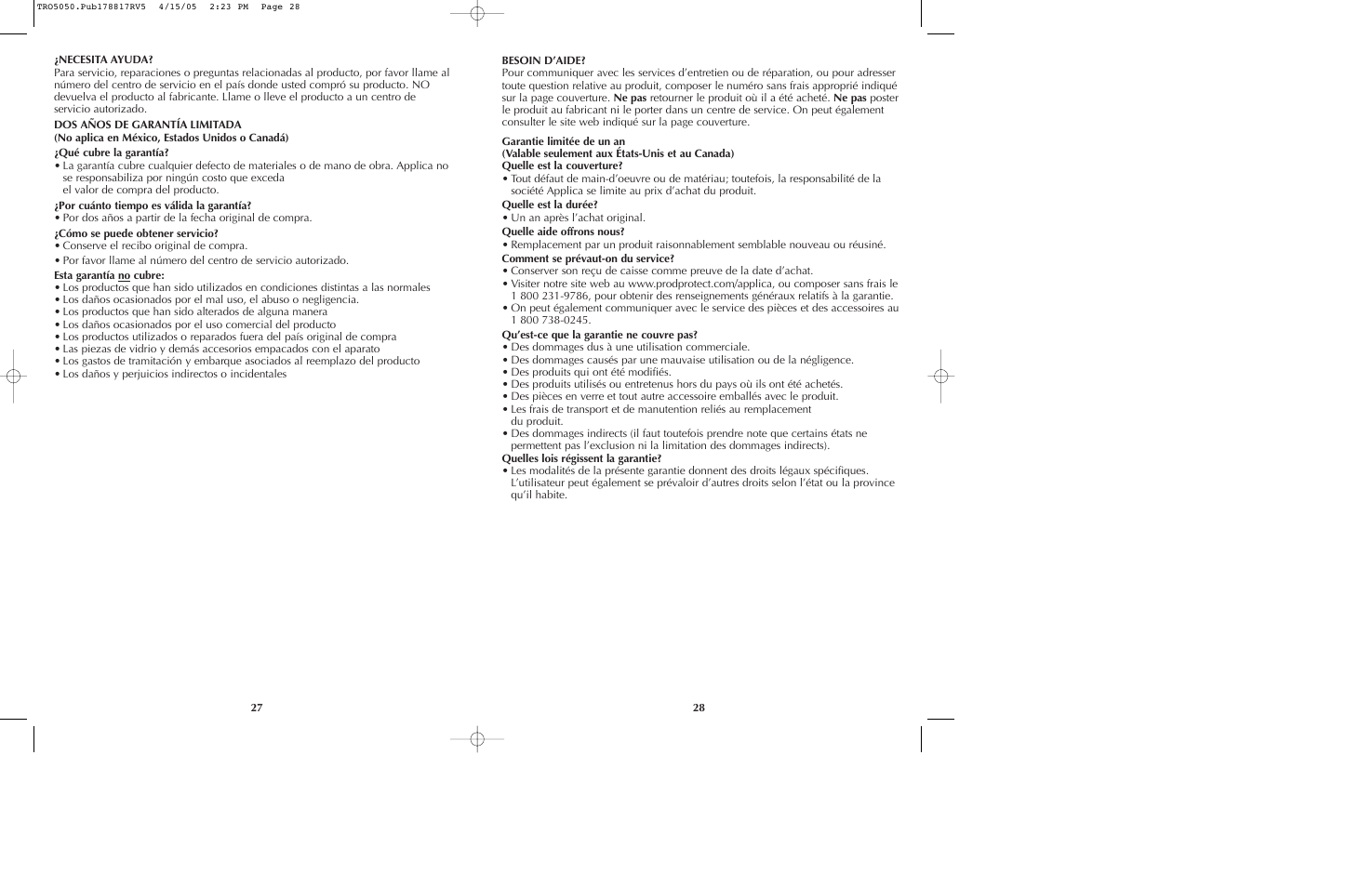 Black & Decker TRO5050 User Manual | Page 15 / 17