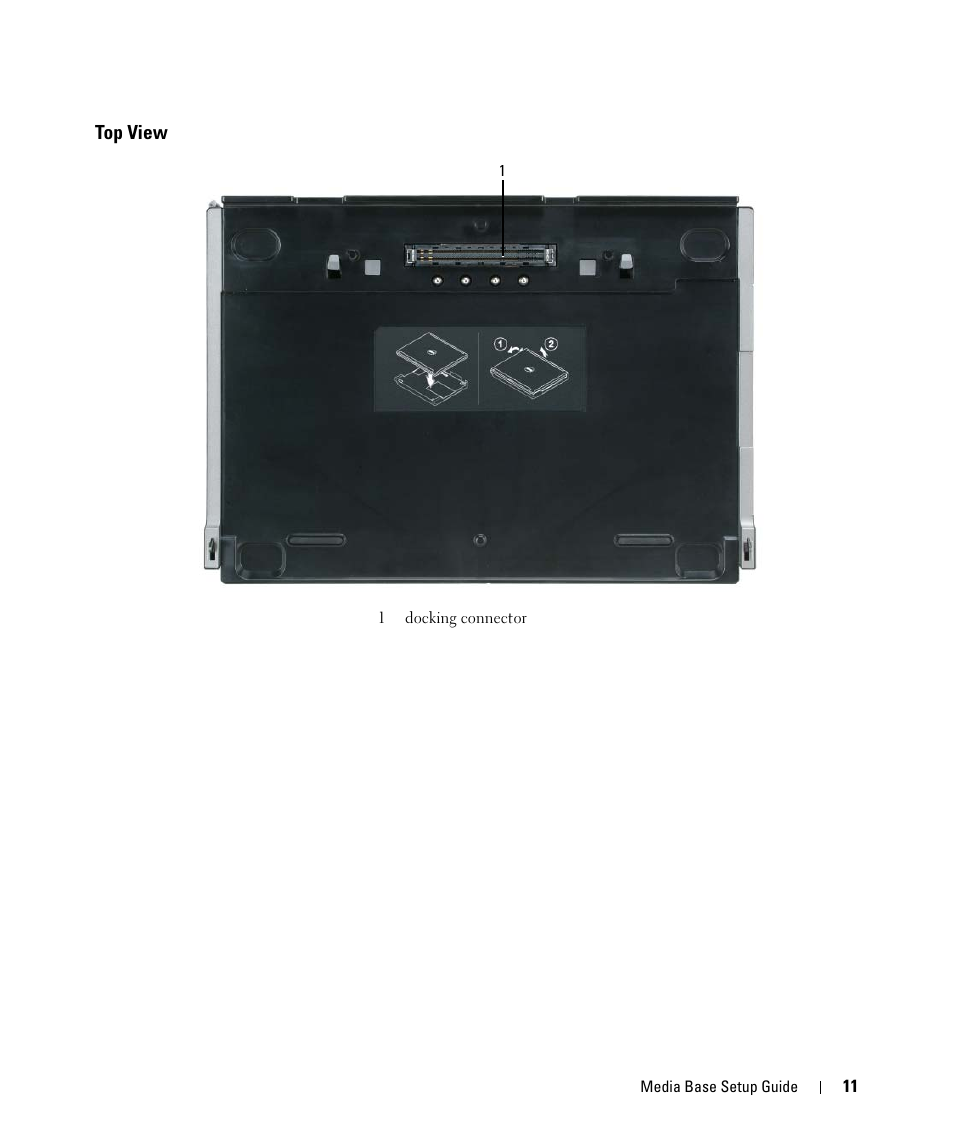 Top view | Dell Latitude D420 User Manual | Page 13 / 98