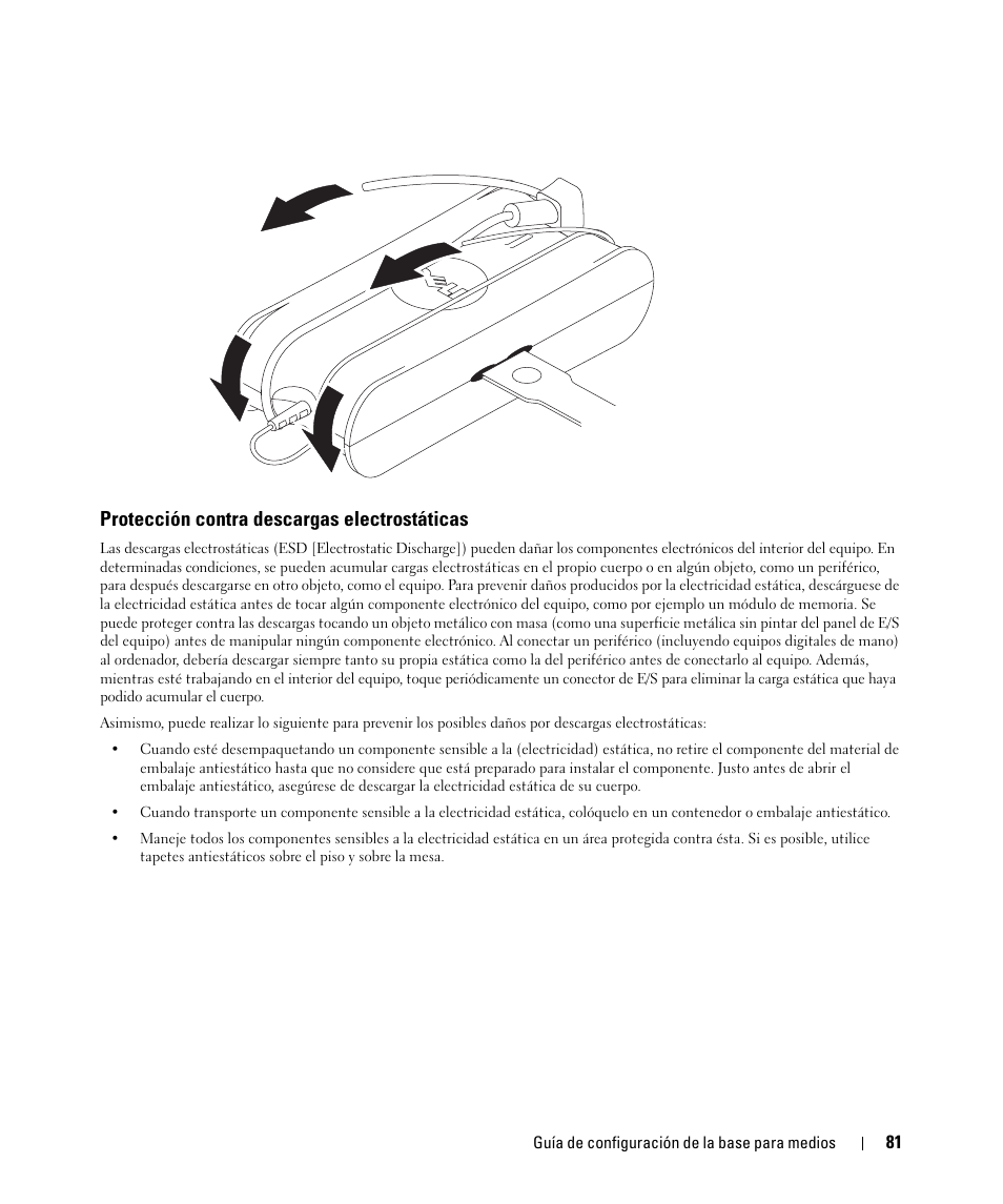 Protección contra descargas electrostáticas | Dell Latitude D420 User Manual | Page 83 / 98