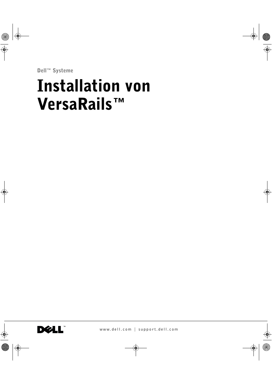 Installation von versarails | Dell PowerVault 735N (Rackmount NAS Appliance) User Manual | Page 17 / 40