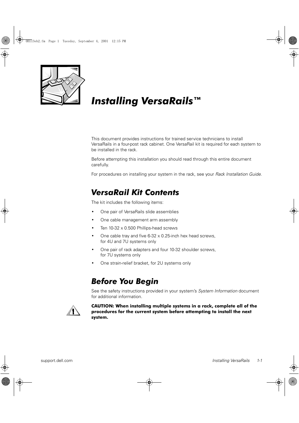 Dell PowerVault 735N (Rackmount NAS Appliance) User Manual | Page 3 / 40