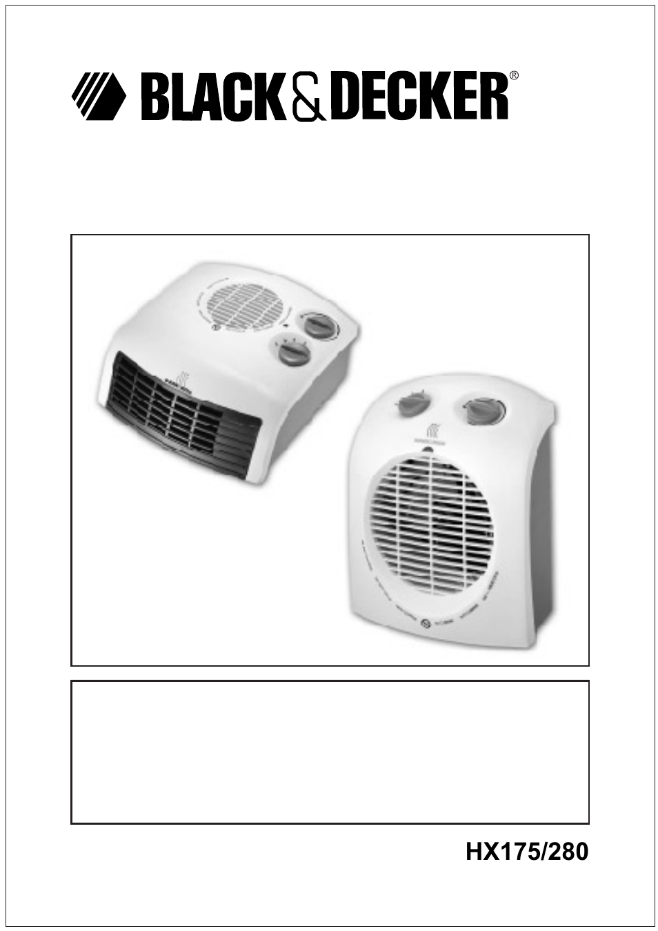 Black & Decker HX280 User Manual | 12 pages