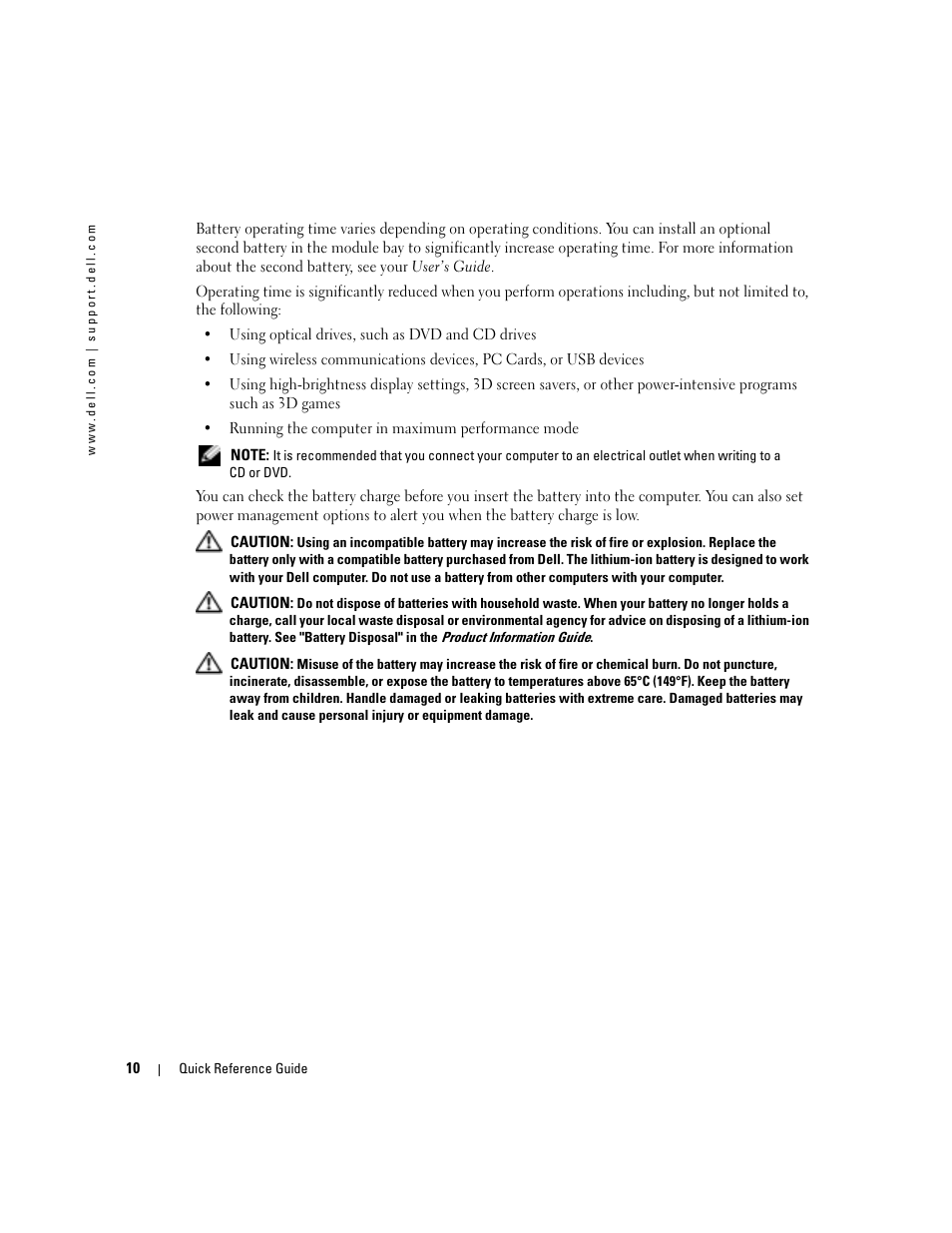 Dell Latitude D610 User Manual | Page 10 / 168