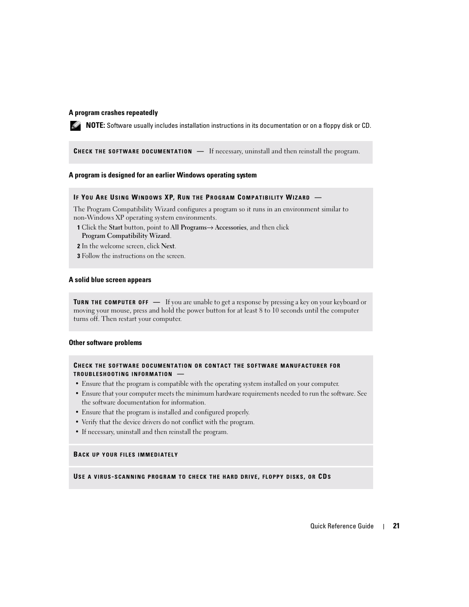 Dell Latitude D610 User Manual | Page 21 / 168