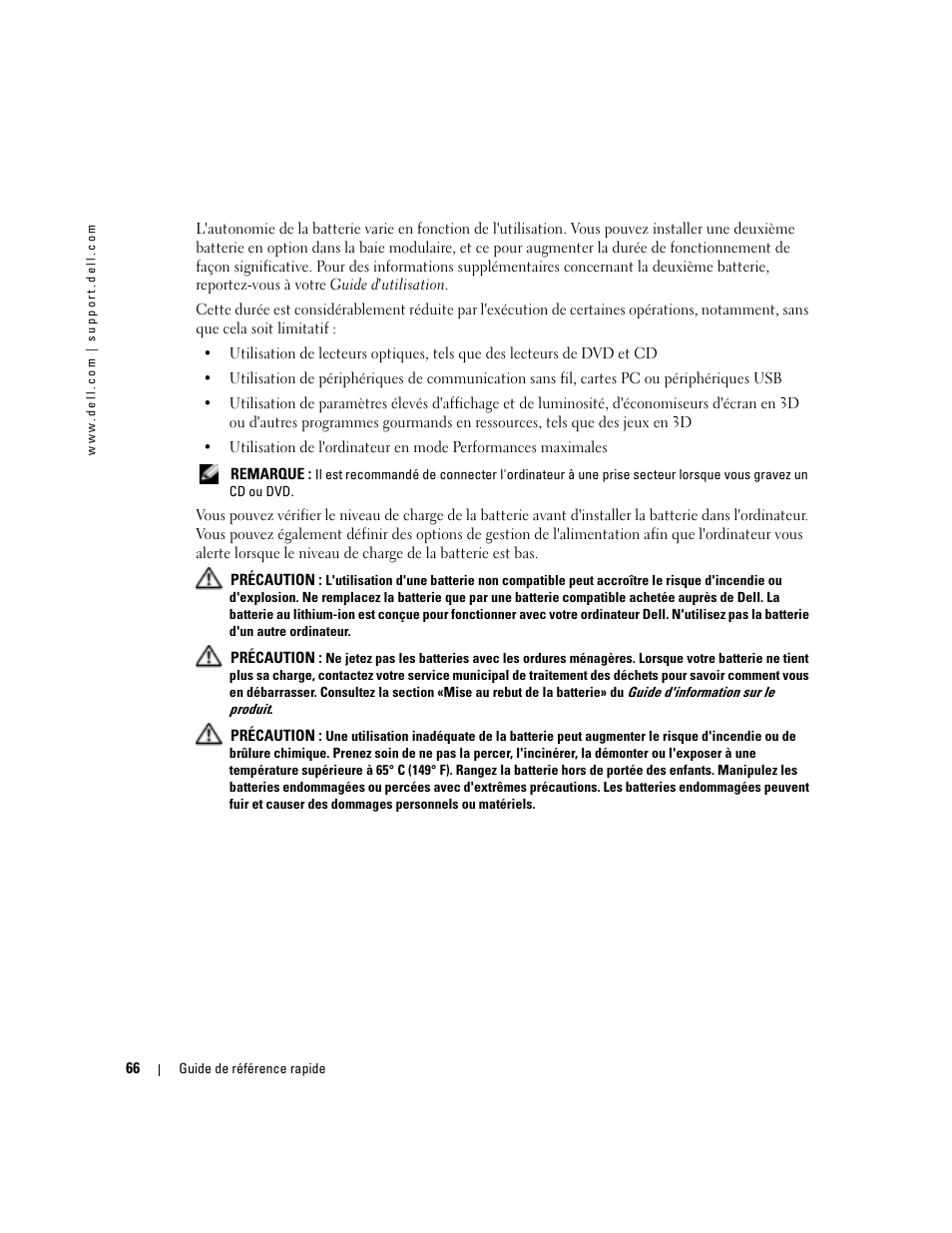 Dell Latitude D610 User Manual | Page 66 / 168