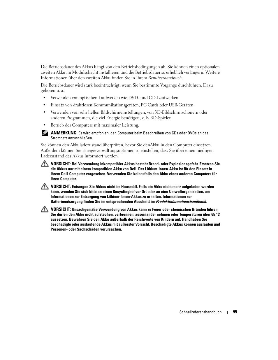Dell Latitude D610 User Manual | Page 95 / 168