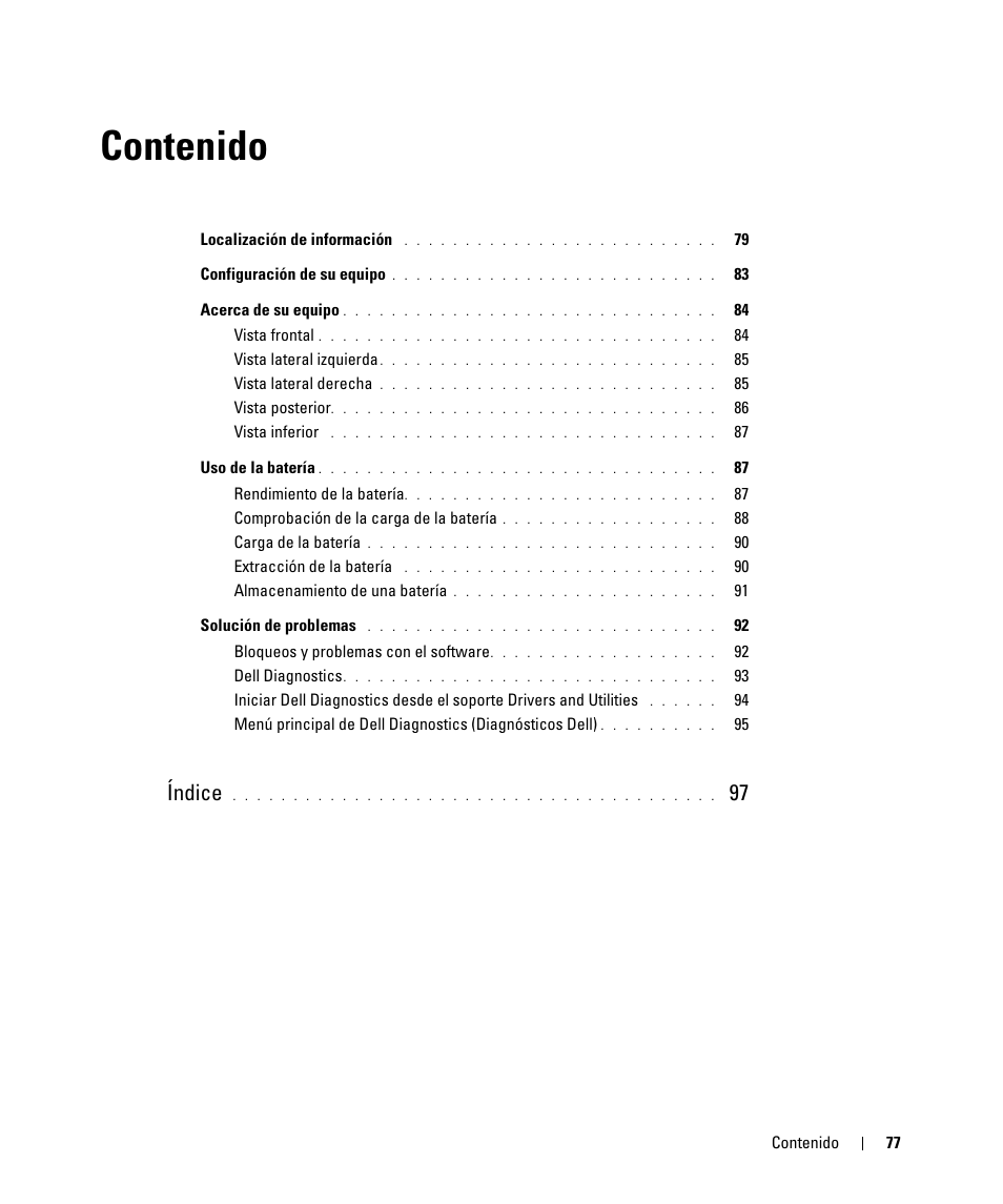 Dell Latitude D630 ATG (Mid 2007) User Manual | Page 77 / 98